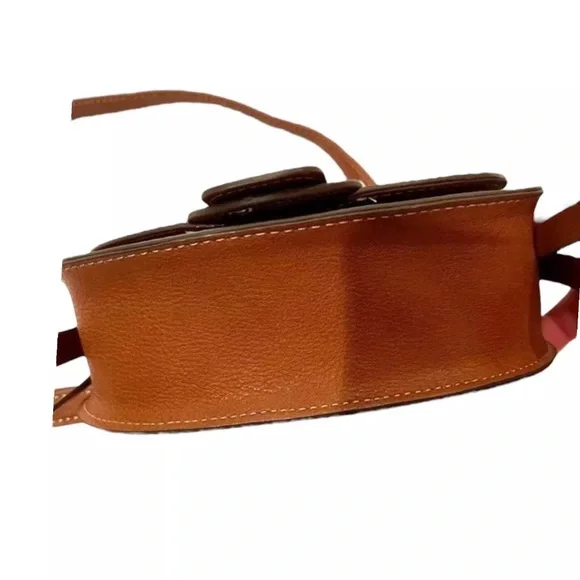 Western Vibes ✨Rachel Zoe Saddle Crossbody Bag in Cognac Brown NWT - Picture 6 of 9